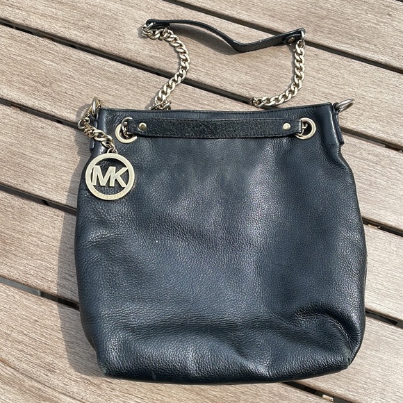 Michael Kors Black Leather Purse - Picture 2 of 10
